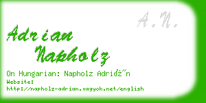 adrian napholz business card